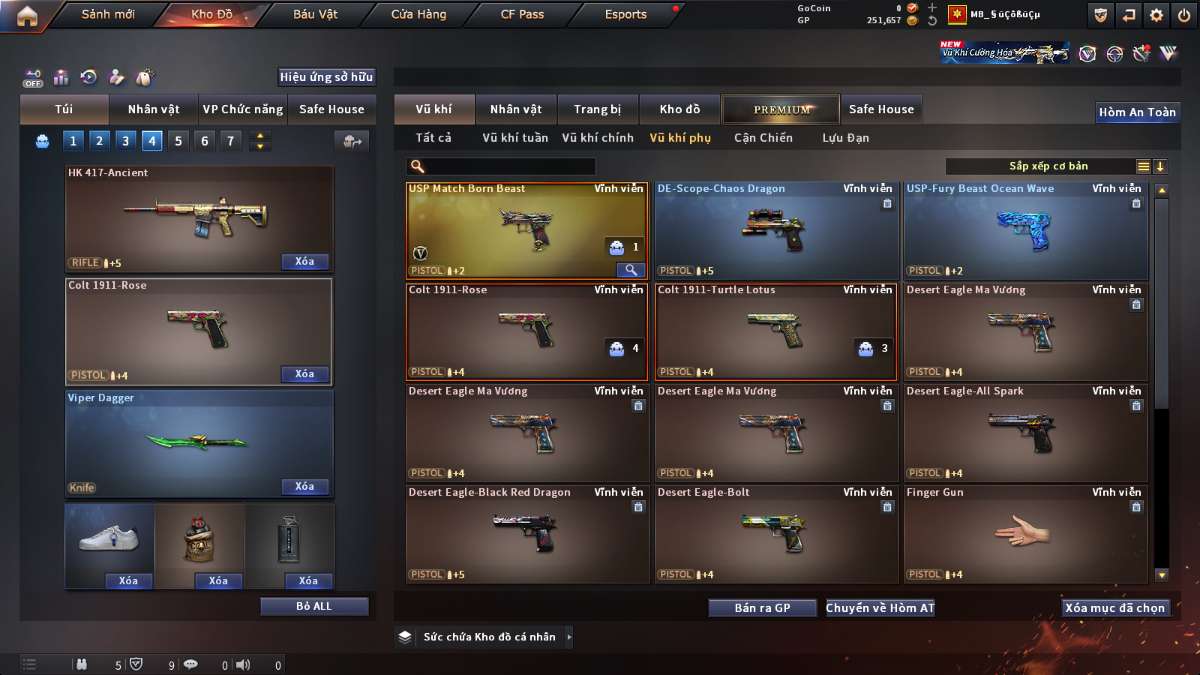 shop acc cf uy tin gia re